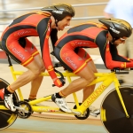 Ignacio Ávila y Joan Font, en el Mundial de Ciclismo en Pista de Aguascalientes 2014.