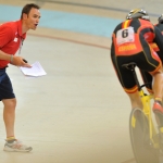 Ignacio Ávila y Joan Font, en el Mundial de Ciclismo en Pista de Aguascalientes 2014.