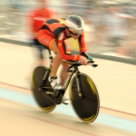 Alfonso Cabello, en el Mundial de Ciclismo en Pista de Aguascalientes 2014.