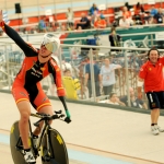 Alfonso Cabello, en el Mundial de Ciclismo en Pista de Aguascalientes 2014.