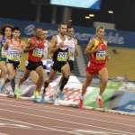 Alberto Suárez, durante la prueba de 5000 metros T13 del Mundial de Atletismo Doha 2015.