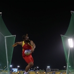 Kim López, plata en el lanzamiento de disco T12 del Mundial de Atletismo Doha 2015.