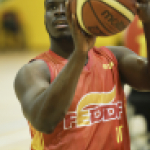 Amadou Diallo, durante una concentración y entrenamiento con la selección española de baloncesto en silla.