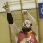 Asier García, durante una concentración y entrenamiento con la selección española de baloncesto en silla.