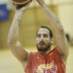 Pablo Zarzuela, durante una concentración y entrenamiento con la selección española de baloncesto en silla.
