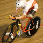 Raquel Acinas, en el Campeonato del Mundo de Ciclismo 2007, celebrado en Burdeos (Francia).