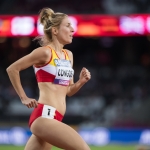 Elena Congost disputa los 1.500 metros T13 en el Campeonato del Mundo de Atletismo Paralímpico Londres 2017.