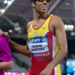 Joan Munar gana la medalla de bronce en los 100 metros T12 durante el Campeonato del Mundo de Atletismo Paralímpico de Londres.