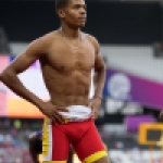 Deliber Rodríguez, nada más finalizar la final de los 400 metros T20 durante el Mundial de Atletismo Paralímpico de Londres.