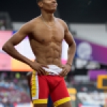 Deliber Rodríguez, tras ganar la medalla de bronce en los 400 metros T20 durante el Mundial de Atletismo Paralímpico de Londres.
