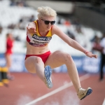 Sara Fernández, sexta en salto de longitud T12 en el Campeonato del Mundo de Atletismo Paralímpico Londres 2017.