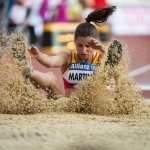Sara Martínez, subcampeona en salto de longitud T12 en el Campeonato del Mundo de Atletismo Paralímpico Londres 2017.