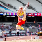Iván Cano, quinto puesto en salto de longitud T13 en el Mundial de Atletismo Paralímpico Londres 2017.
