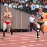 Sara Andrés, en las series de 200 metros T44 Mundial de Atletismo Paralímpico Londres 2017.