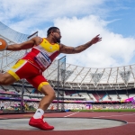 Kim López, medalla de bronce en el Campeonato del Mundo de Atletismo Paralímpico Londres 2017.