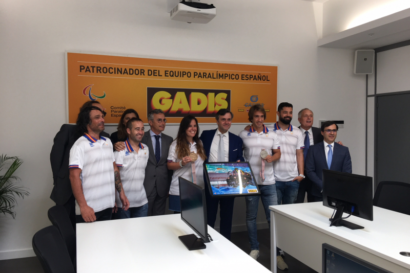 El Equipo Paralímpico Español de Pyeongchang, en la sede de Gadisa