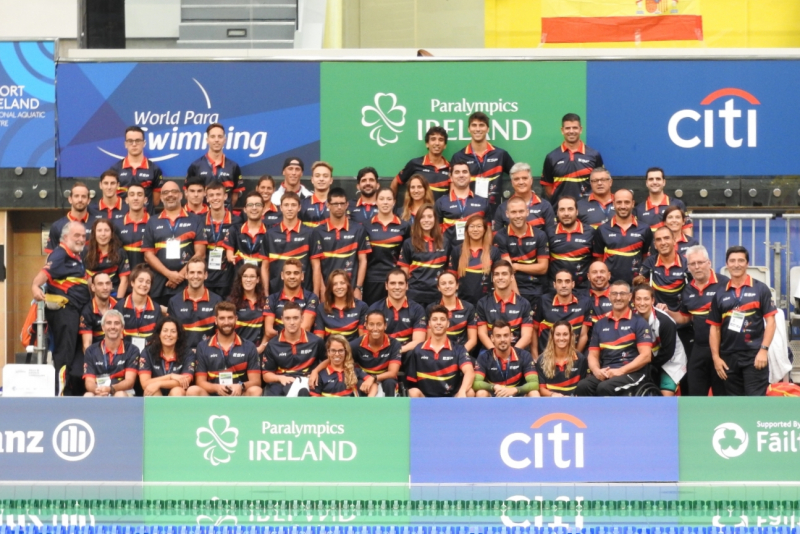 El equipo de natación que participó en el Europeo de Dublín