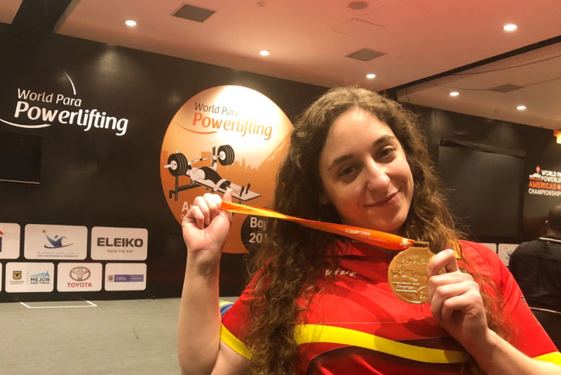 Loida Zabala, con la medalla de oro en el Open de las Américas