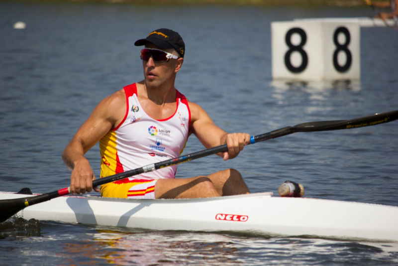 Juan Antonio Valle, durante una prueba de Copa del Mundo