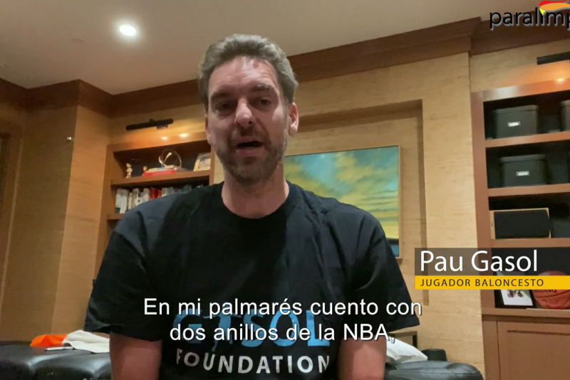 Pau Gasol, en su intervención en el vídeo