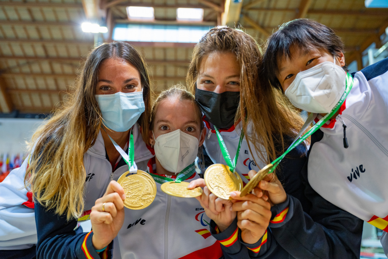 Sarai Gascón, Marta Fernández, Nuria Marqués e Isabel Yinghua Hernández