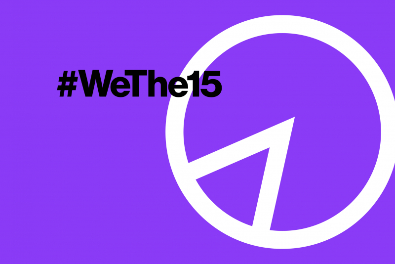 Logo campaña WeThe15