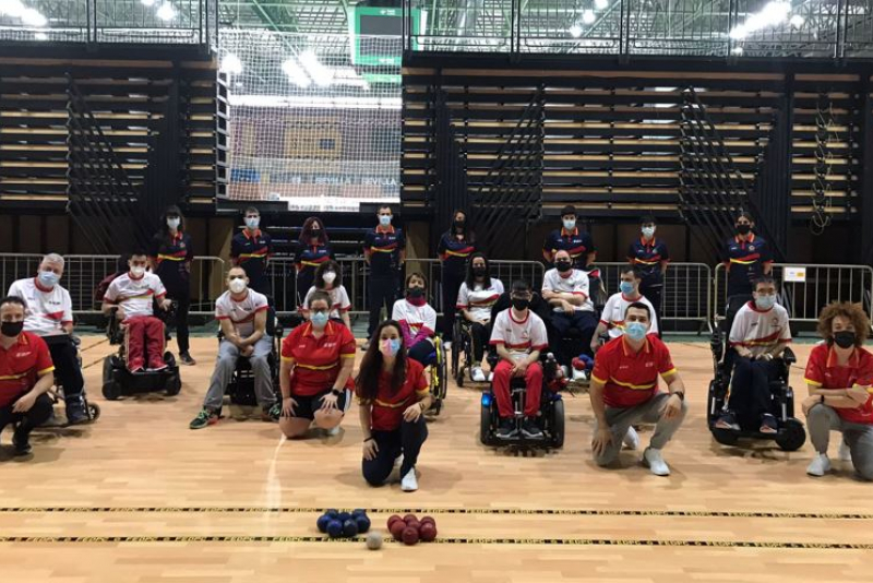 Expedición española en el Europeo de boccia de Sevilla