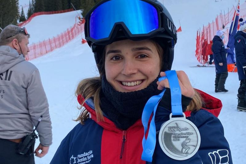 Audrey, con la medalla de plata