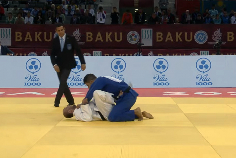 Daniel Gavilán en el combate por el bronce