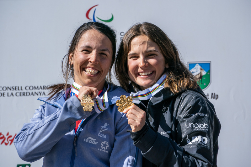 Raquel Martínez e Irati Idiakez. Foto: Oriol Mola / Comité Organizador del Mundial.