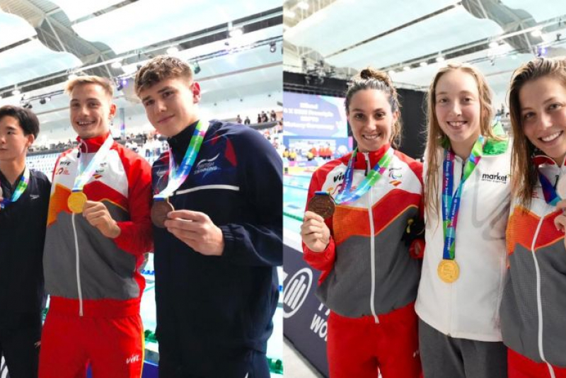 Íñigo Llopis campeón del mundo, tres platas y un bronce en la segunda jornada del Campeonato del Mundo de Natación Paralímpica