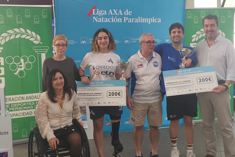 Podio final con los ganadores