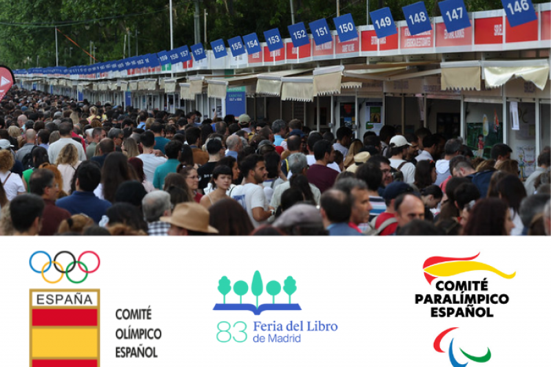 Los Comités Olímpico y Paralímpico Españoles se unen a la Feria del Libro de Madrid en una colaboración histórica