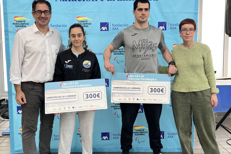 Beatriz Lérida y Javier Labrador, campeones de la VI jornada de la Liga AXA de Natación Paralímpica disputada en Cádiz  