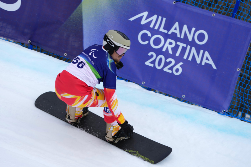 Redondo acaba duodécimo en snowboard y Rivero firma su mejor resultado en biatlón en los Juegos Paralímpicos de Milán Cortina 2026 