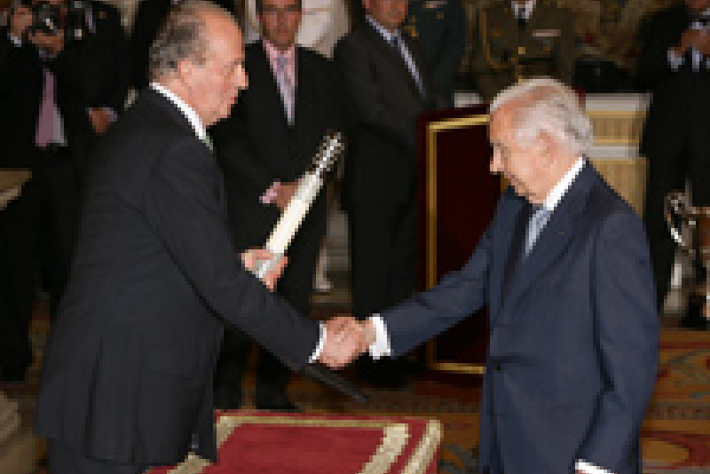 Juan Antonio Samaranch durante la entrega de los Premios Olimpia 2008