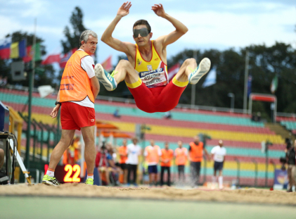 Con este salto, Gerard Descarrega se proclamó campeón de Europa de Longitud en Berlín.
