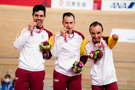 Velocidad por equipos ciclismo