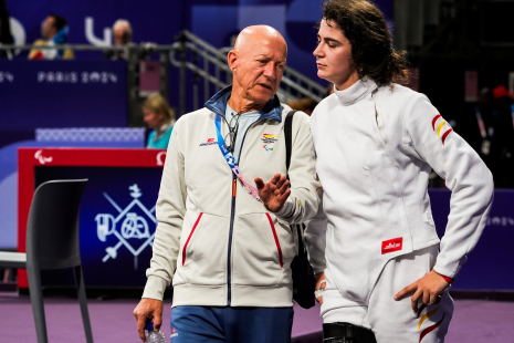Judith Rodríguez en cuartos de final espada individual femenina categoría A 