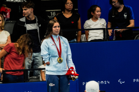 Anastasiya Dmytriv se hace con el oro en 100 metros braza categoría SB8