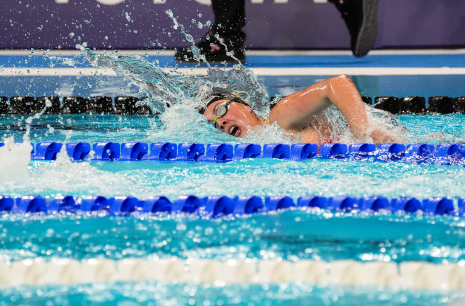 Eva Coronado en la prueba de 200m estilo libre