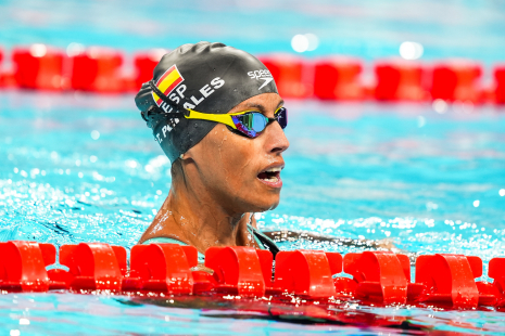 Teresa Perales en las series de mujeres 100M estilo libre - S3