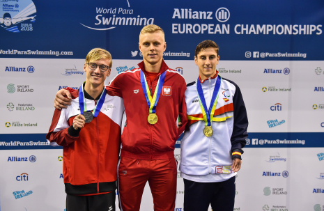 Sergio Martos, bronce en la prueba de los 50 libres S8 del Europeo  de Dublín 2018