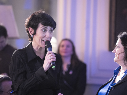 Ministra de Inclusión, Seguridad Social y Migraciones durante la presentación del Equipo Milán Cortina 2026