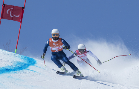 Imagen de Jon Santacana y Miguel Galindo, cuartos en la prueba de supergigante de los Juegos Paralímpicos de Pyeongchang 2018.