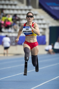 Sara Andrés semifinal 100 m. T64