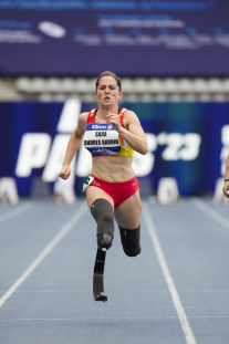 Sara Andrés, medalla de plata 100 m. T64