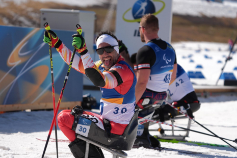 Higinio Rivero biatlón 12,5 km durante los JJPP de Milán Cortina