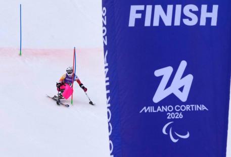 Audrey Pascual en el slalom de la combinada JJPP Milano Cortina 2026