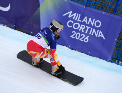 Emilio Redondo 1ª manga Snowboard banked slalom, Milán Cortina 2026